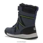 Snow Crush 2.0 Waterproof Boot (MK263127K) Merrell Kids 8VV6P1508 Shoes Navy/Lime - Image 6