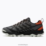 Speed Eco Waterproof (J036999) Merrell Men 8VV6P73 Shoes Charcoal/Tangerine - Image 4