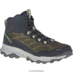 Speed Strike Mid Waterproof (J066879) Merrell Men 8VV6P780 Shoes Olive - Image 3