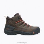 Strongfield Leather 6'' Waterproof Comp Toe Work Boot (J099341) Merrell Men 8VV6P716 Shoes Espresso - Image 2