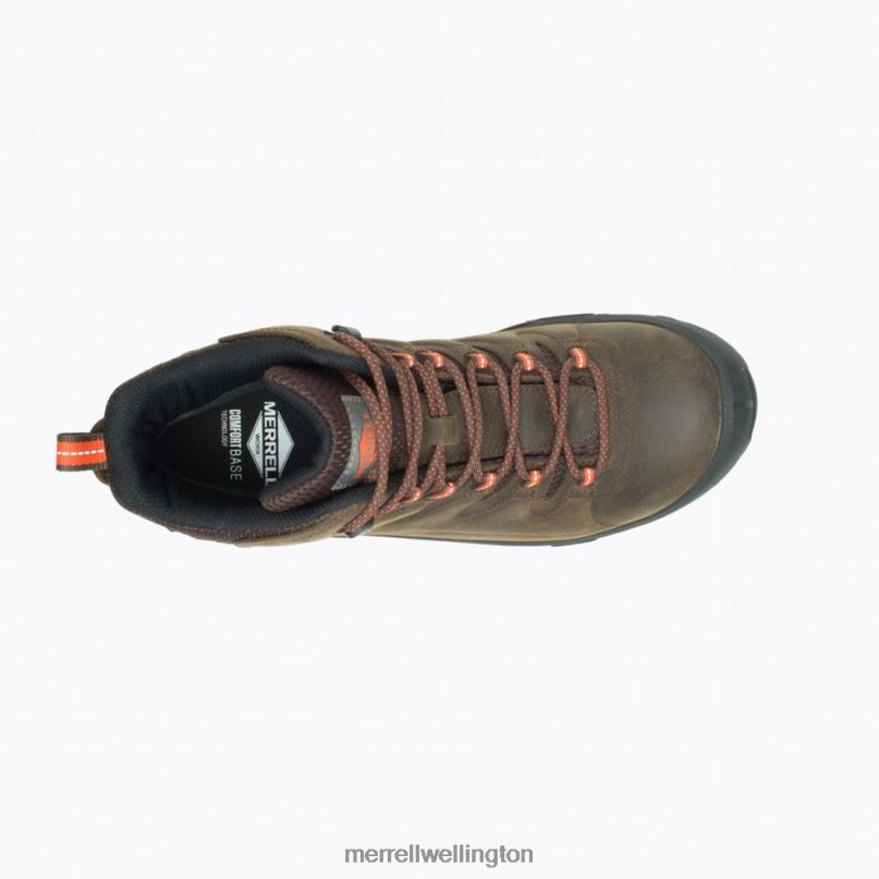 Strongfield Leather 6'' Waterproof Comp Toe Work Boot (J099341) Merrell Men 8VV6P716 Shoes Espresso - Image 4