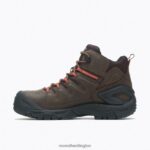 Strongfield Leather 6'' Waterproof Comp Toe Work Boot (J099341) Merrell Men 8VV6P716 Shoes Espresso - Image 6