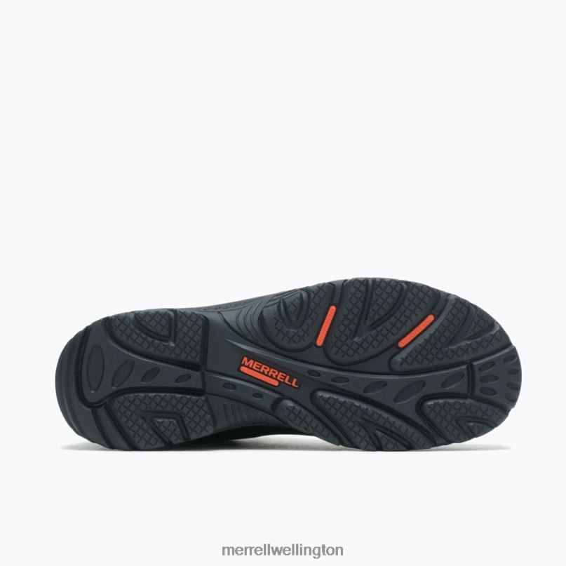 Strongfield Leather 6'' Waterproof Comp Toe Work Boot Wide Width (J099387W) Merrell Men 8VV6P708 Shoes Black - Image 3