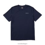 Tencel Short Sleeve Tee (JMS26065-353) Merrell Men 8VV6P391 Clothes Navy - Image 2