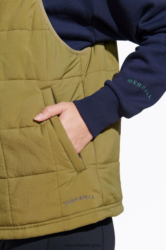 Terrain Insulated Vest (JWF26548-174) Merrell Women 8VV6P1313 Clothes Martini Olive - Image 6