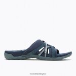 Terran 3 Cush Slide (J002726) Merrell Women 8VV6P953 Shoes Navy - Image 2