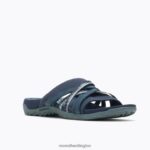 Terran 3 Cush Slide (J002726) Merrell Women 8VV6P953 Shoes Navy - Image 3