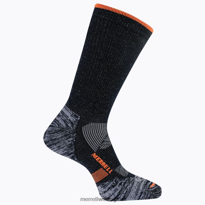 Thermal Trail Run Crew Sock (JSF26899-010) Merrell Unisex 8VV6P485 Accessories Black - Image 2