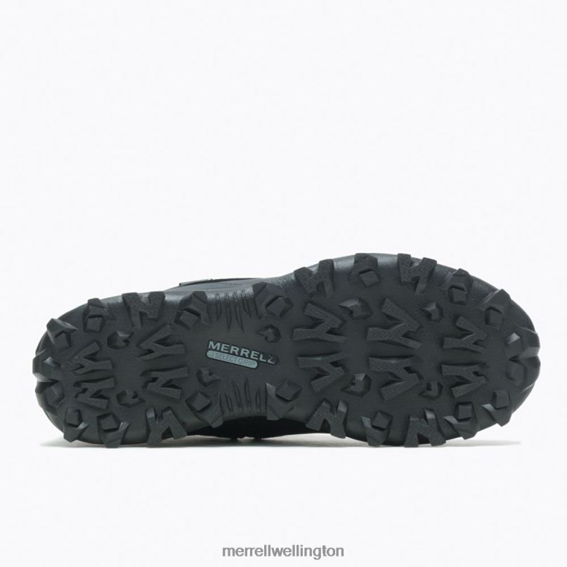 Thermo Kiruna Mid Zip Waterproof (J035049) Merrell Men 8VV6P757 Shoes Black/Monument - Image 4