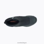 Thermo Kiruna Mid Zip Waterproof (J035049) Merrell Men 8VV6P757 Shoes Black/Monument - Image 5