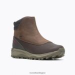 Thermo Kiruna Mid Zip Waterproof (J035051) Merrell Men 8VV6P758 Shoes Clay - Image 6