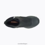 Thermo Kiruna Mid Zip Waterproof (J035090) Merrell Women 8VV6P1328 Shoes Black/Canal - Image 4