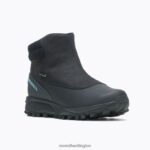 Thermo Kiruna Mid Zip Waterproof (J035090) Merrell Women 8VV6P1328 Shoes Black/Canal - Image 5