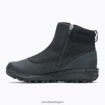 Thermo Kiruna Mid Zip Waterproof (J035090) Merrell Women 8VV6P1328 Shoes Black/Canal - Image 6