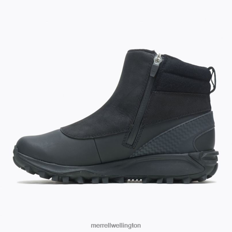 Thermo Kiruna Mid Zip Waterproof (J035090) Merrell Women 8VV6P1328 Shoes Black/Canal - Image 6