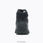 Thermo Kiruna Mid Zip Waterproof (J035090) Merrell Women 8VV6P1328 Shoes Black/Canal - Image 7