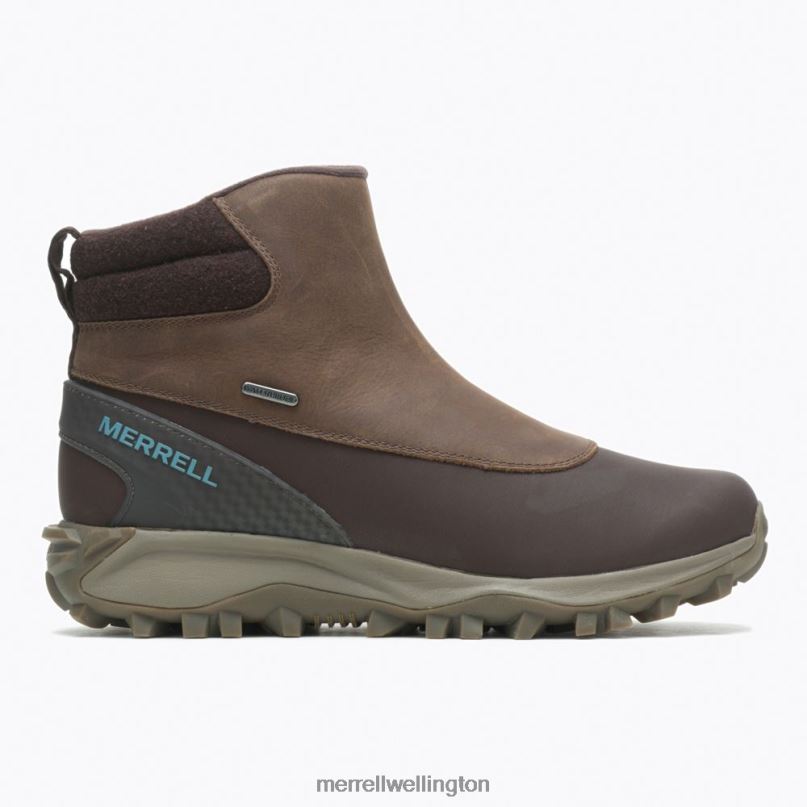 Thermo Kiruna Mid Zip Waterproof (J035092) Merrell Women 8VV6P1329 Shoes Clay - Image 2