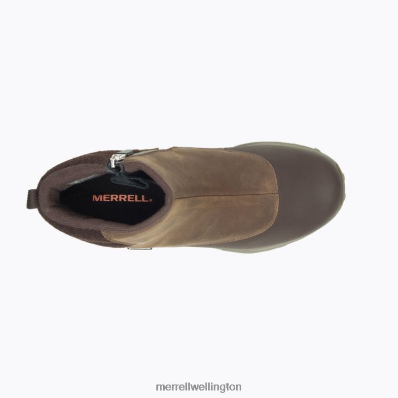 Thermo Kiruna Mid Zip Waterproof (J035092) Merrell Women 8VV6P1329 Shoes Clay - Image 4