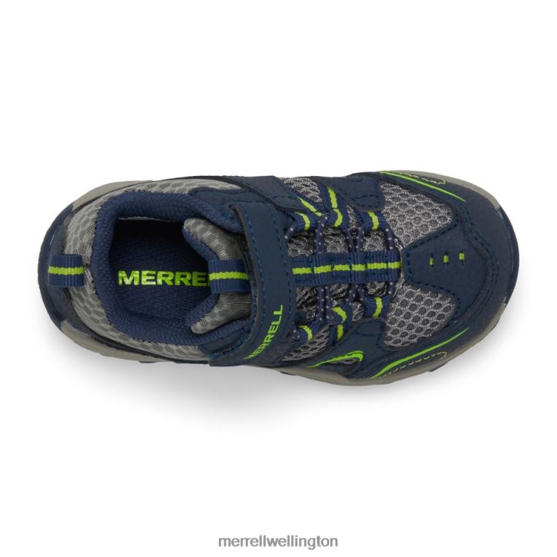 Trail Chaser Jr. Shoe (ML260888) Merrell Kids 8VV6P1344 Shoes Navy/Green - Image 5