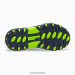 Trail Chaser Shoe (MK261237) Merrell Kids 8VV6P1464 Shoes Navy/Green - Image 6