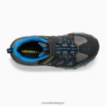 Trail Chaser Shoe (MK261971) Merrell Kids 8VV6P1463 Shoes Black/Blue - Image 5