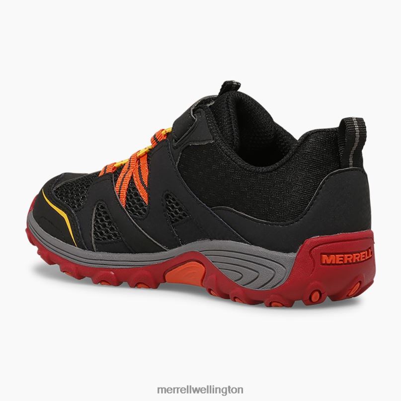 Trail Chaser Shoe (MK265717) Merrell Kids 8VV6P1460 Shoes Black/Grey/Red - Image 4