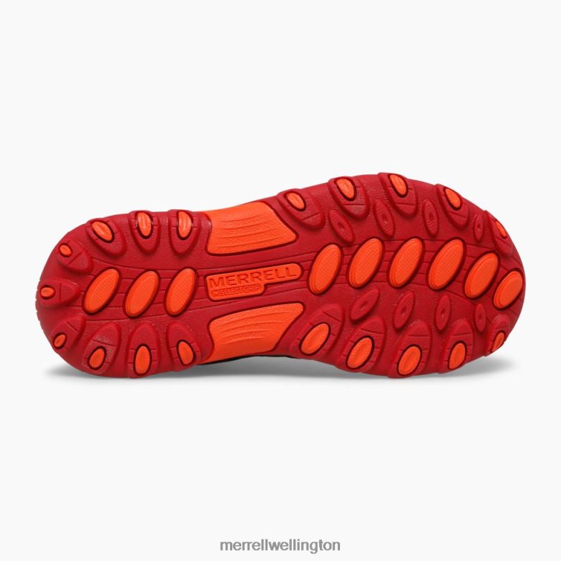 Trail Chaser Shoe (MK265717) Merrell Kids 8VV6P1460 Shoes Black/Grey/Red - Image 5