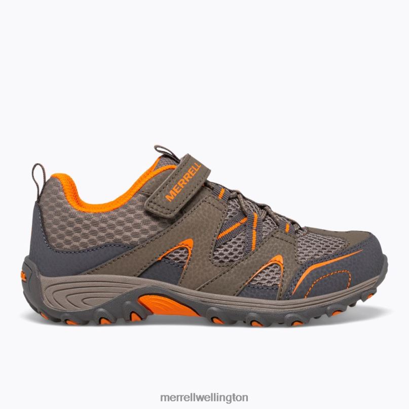 Trail Chaser Shoe (MY57109) Merrell Kids 8VV6P1462 Shoes Gunsmoke / Orange - Image 2