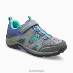 Trail Chaser Shoe (MY57111) Merrell Kids 8VV6P1461 Shoes Grey/Multi - Image 3