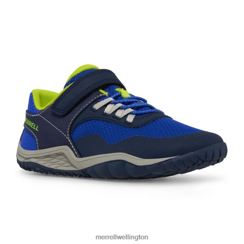 Trail Glove 7 A/C (MK266791K) Merrell Kids 8VV6P1441 Shoes Blue/Lime - Image 3