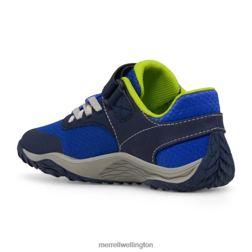 Trail Glove 7 A/C (MK266791K) Merrell Kids 8VV6P1441 Shoes Blue/Lime - Image 4