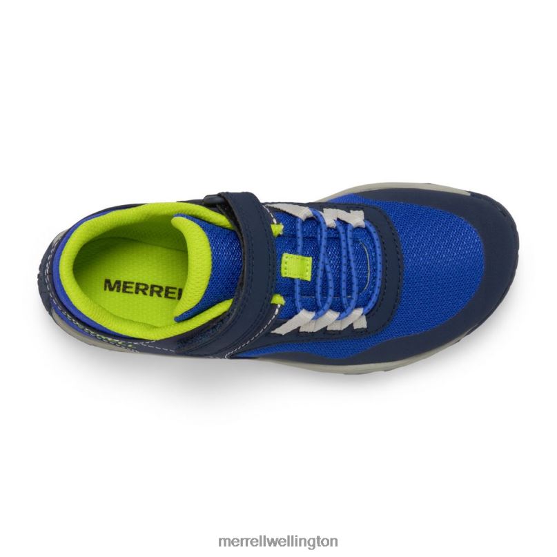 Trail Glove 7 A/C (MK266791K) Merrell Kids 8VV6P1441 Shoes Blue/Lime - Image 6