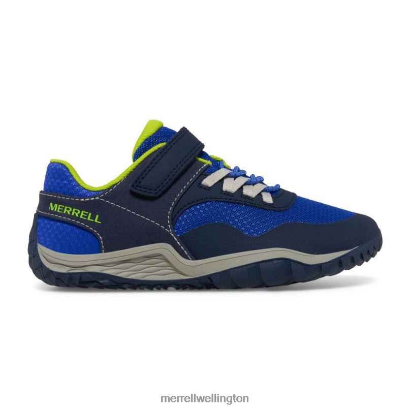 Trail Glove 7 A/C (MK266791K) Merrell Kids 8VV6P1441 Shoes Blue/Lime - Image 1