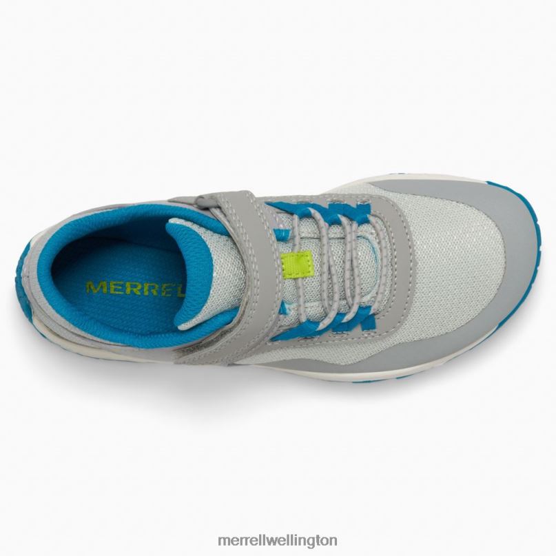 Trail Glove 7 A/C (MK266793) Merrell Kids 8VV6P1442 Shoes Grey/Blue/Lime - Image 6