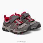 Trail Quest Jr. (ML263182) Merrell Kids 8VV6P1348 Shoes Grey/Red/Black - Image 8