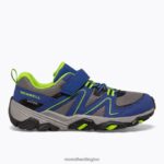 Trail Quest (MK262619) Merrell Kids 8VV6P1350 Shoes Blue/Green