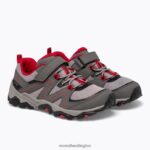 Trail Quest (MK263181) Merrell Kids 8VV6P1351 Shoes Grey/Red/Black - Image 3