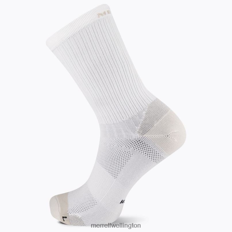 Trail Runner Light Crew Sock (JSS27021-100) Merrell Unisex 8VV6P471 Accessories White - Image 2