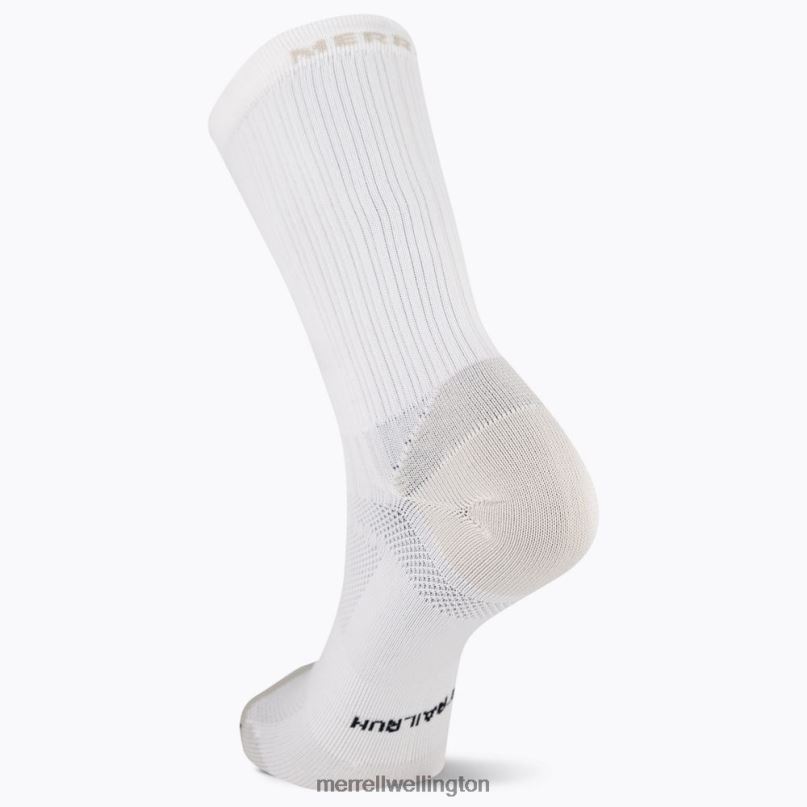 Trail Runner Light Crew Sock (JSS27021-100) Merrell Unisex 8VV6P471 Accessories White - Image 3