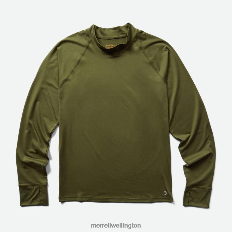 Trail Running Midlayer (JMF26578-326) Merrell Men 8VV6P737 Clothes Dusty Olive - Image 1