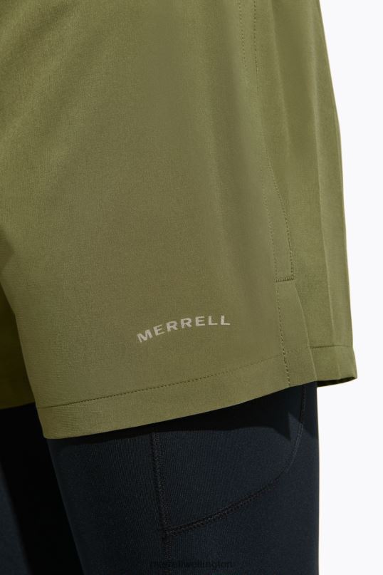 Trail Running Short (JMF26581-326) Merrell Men 8VV6P406 Clothes Dusty Olive - Image 5