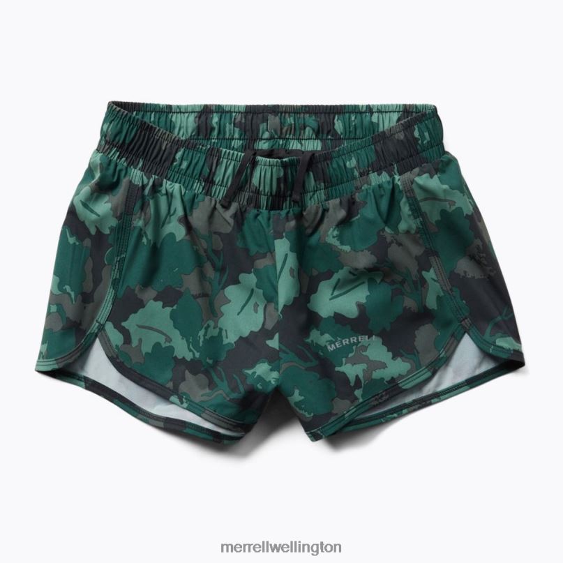Trail Running Short (JWF26561-330) Merrell Women 8VV6P1119 Clothes Sea Moss Leaf Print - Image 2