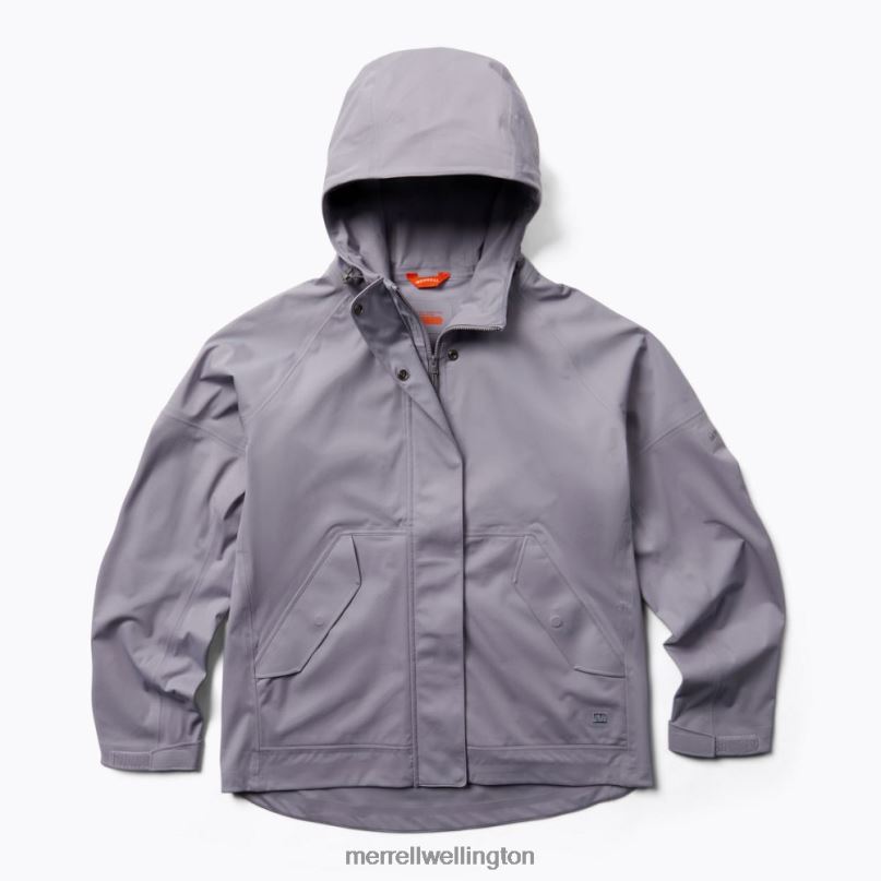 Whisper Rain Shell (JWS26351-485) Merrell Women 8VV6P995 Clothes Silver Bullet - Image 1