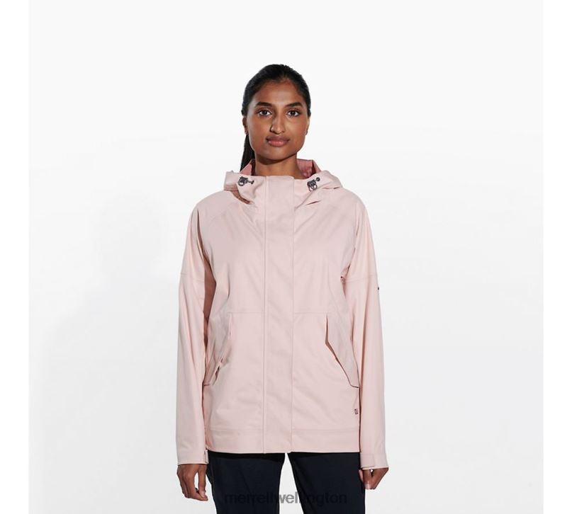 Whisper Rain Shell (JWS26351-623) Merrell Women 8VV6P994 Clothes Rose Smoke - Image 2