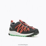 Wildwood Aerosport (J067675) Merrell Men 8VV6P698 Shoes Black/Tangerine - Image 3