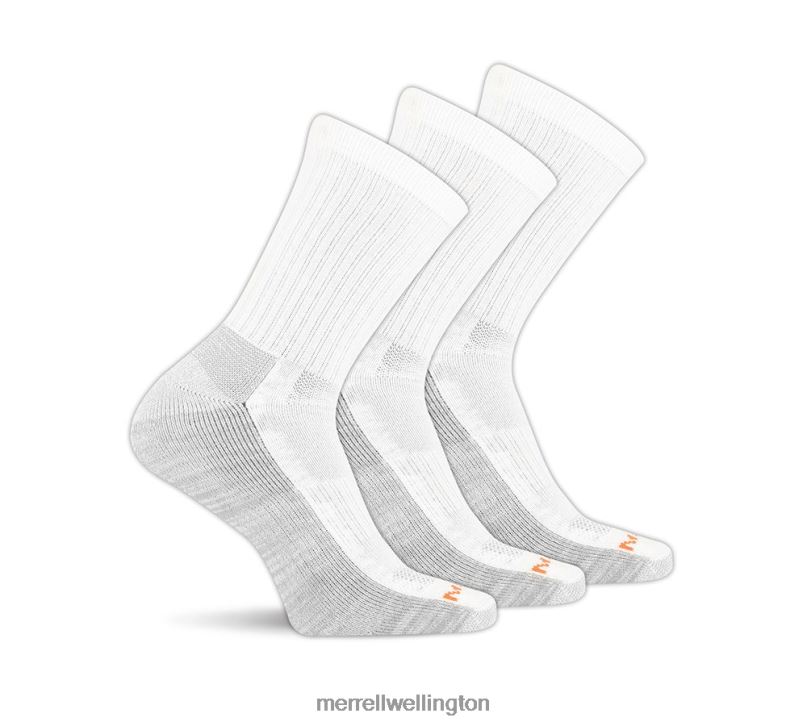Work Crew Sock 6 Pack (JSS26719-100) Merrell Unisex 8VV6P265 Accessories White - Image 1