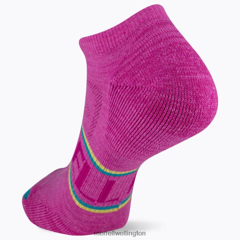 Zoned Low Cut Hiker Sock (JSS27009-652) Merrell Unisex 8VV6P526 Accessories Pink Multi - Image 3