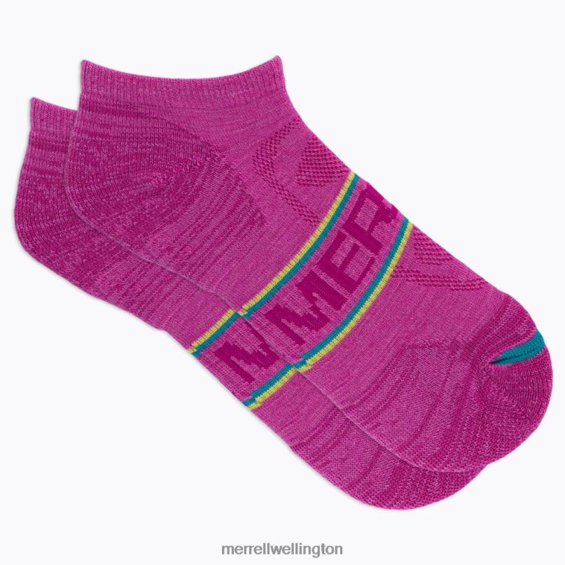 Zoned Low Cut Hiker Sock (JSS27009-652) Merrell Unisex 8VV6P526 Accessories Pink Multi - Image 4