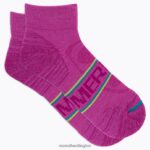 Zoned Quarter Hiker Sock (JSS27012-652) Merrell Unisex 8VV6P299 Accessories Pink Multi - Image 4