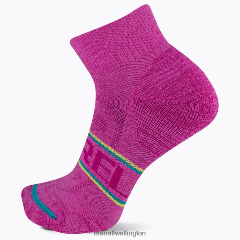 Zoned Quarter Hiker Sock (JSS27012-652) Merrell Unisex 8VV6P299 Accessories Pink Multi - Image 1